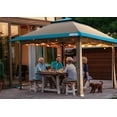 thumbnail image 2 of Quictent Pop up Canopy Tent with Sidewalls 10'x10' Instant Outdoor Gazebo Party Tent Waterproof,  Easy Set up, Gray/Blue, 2 of 11