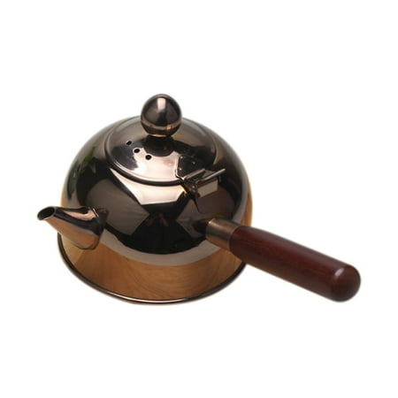 

500Ml Single Handle Water Kettle Induction Turk Samll Coffee Milk Tea Pot 304 Stainless Steel Outdoor Water Boiler Drinkware Gas Bronze