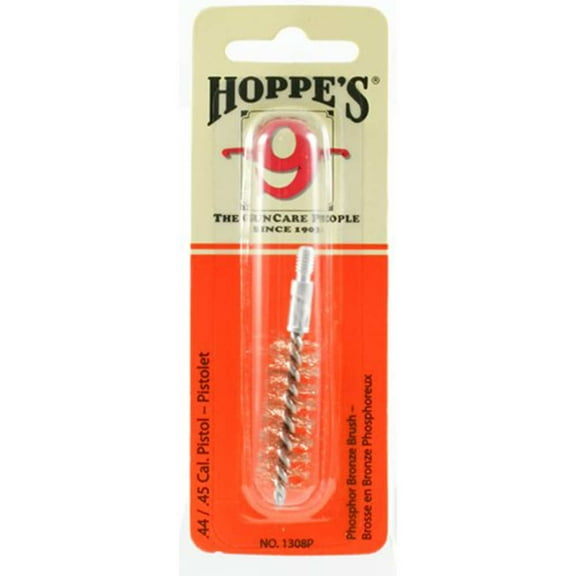Hoppes Phosphor Bronze Brush 1308P .45 Caliber Pistol Card