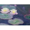 thumbnail image 2 of Vintage Apple Collection 18x14 Black Ornate Wood Framed with Double Matting Museum Art Print Titled - Monet-Crop Water Lilies, 2 of 4