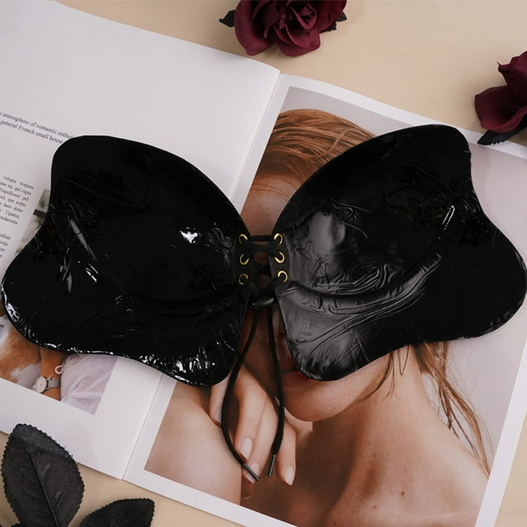 SELONE Sticky Strapless Bras for Women Push Up for Small Breast Sticky  Seamless Invisible Lift Up Silicone for Backless Breathable Lightly Fashion  Invisible Tape Chest Sticker Lift Waterproof Black L 