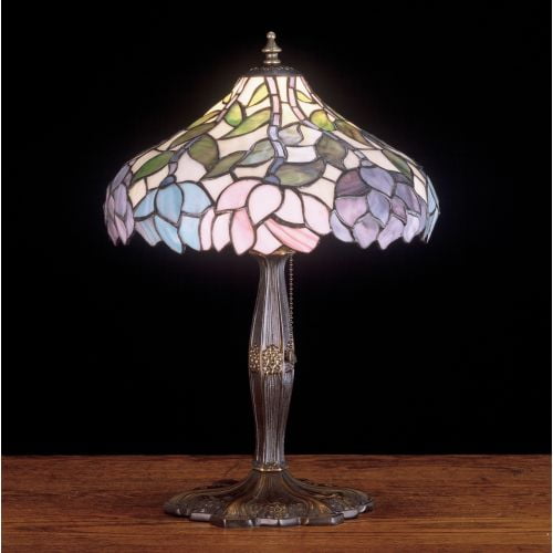 Meyda Tiffany 52134 Stained Glass / Tiffany Accent Table Lamp from the Classic Wisteria Collection