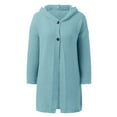 thumbnail image 5 of GPOECD Chandail à Capuchon pour Femmes, Tempérament, de Bureau, Ample, Grande Taille, Cardigan à Capuchon, Vert Menthe, m, 5 of 5