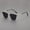 Black Gold Frame Gray Piece, variant on 2026 Retro Personalized Half-Frame Eyebrow Frame Sunglasses Versatile Korean Style Men's Outdoor Cycling Sunshade Sunglasses for Women
