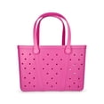 thumbnail image 3 of Time and Tru Women's Waterproof EVA Beach Tote Bag, Hot Pink, 3 of 5