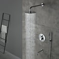 thumbnail image 5 of Boyel Living 10 inch Round Rain Shower Faucet Wall Mount Shower 3 Function Handheld Shower Head Combo Set,Chrome, 5 of 10