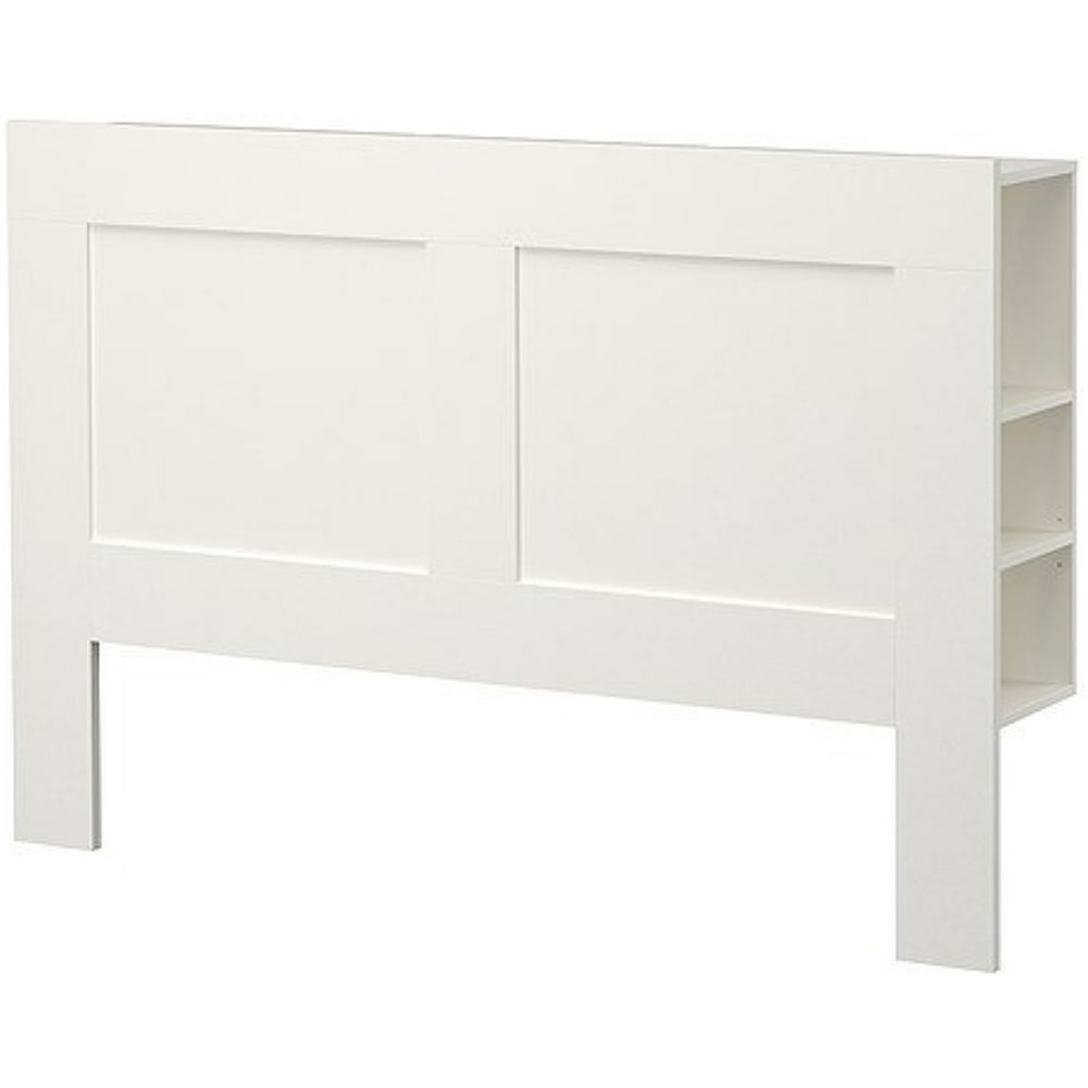 Ikea Queen size Headboard with storage compartment, white 30210.82623.
