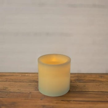 Mainstays 3x4 Inch Flameless LED Pillar Candle, Ivory Color, No Scent, Single Pack