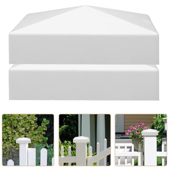 Minkissy 2Pack Tower-Style Fence Caps for Garden and Outdoor Use