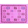 thumbnail image 1 of Ahgly Company Indoor Rectangle Oriental Purple Modern Area Rugs, 7' x 9', 1 of 4