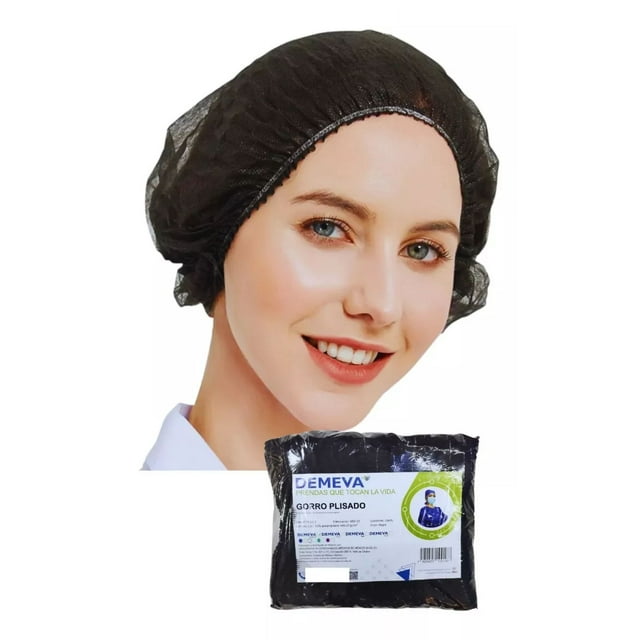 Gorro Plisado Desechable Cofia Demeva Con 100pzas