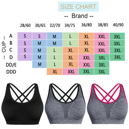 

Strappy Sports Bras for Women Padded Seamless Comfortable Workout Yoga Bra