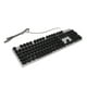 thumbnail image 4 of Teclado mecánico para juegos RBG retroiluminado USB 104 teclas con cable Retro Punk teclado de computadora para ordenador portátil negro, 4 of 5