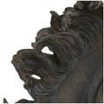 thumbnail image 6 of 22" x 25" Brown Polystone Horse Sculpture, by DecMode, 6 of 14
