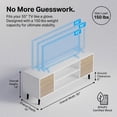 thumbnail image 6 of Homall Modern TV Stand for TVs up to 55'', Wood Entertainment Center with Storage Drawers & Cable Management for Living Room, White & Walnut, 6 of 8