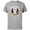 Athletic Heather, variant on Mickey & Minnie Mouse Love in Any Language Valentine - Short Sleeve Cotton T-Shirt for Adults - Customized-Athletic Heather