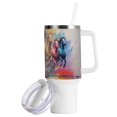 thumbnail image 2 of Horse Colorful 40 oz Tumbler with Handle Insulated&nbsp;Travel Mug&nbsp;Lid Straw Leak Proof Steel Vacuum Water Bottles Glasses Fits in Car Cup Holder, 2 of 7