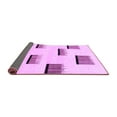 thumbnail image 2 of Ahgly Company Indoor Round Solid Purple Modern Area Rugs, 5' Round, 2 of 4