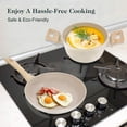 thumbnail image 2 of 11-Piece Premium Cookware Set | Elegant Stone-White with Wooden Handles, 2 of 8