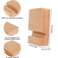thumbnail image 3 of Gotydi 5Pcs Wood Cell Phone Desk Stand Non-Slip Smart Phone Holder Universal Portable for All Phones Home Office Desk Use, 3 of 7