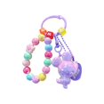 thumbnail image 3 of Mochila decoración para llaves llavero con cuentas pulsera cordón para teléfono correa para la muñeca llavero colgante para bolso de coche para niñas Púrpura, 3 of 8