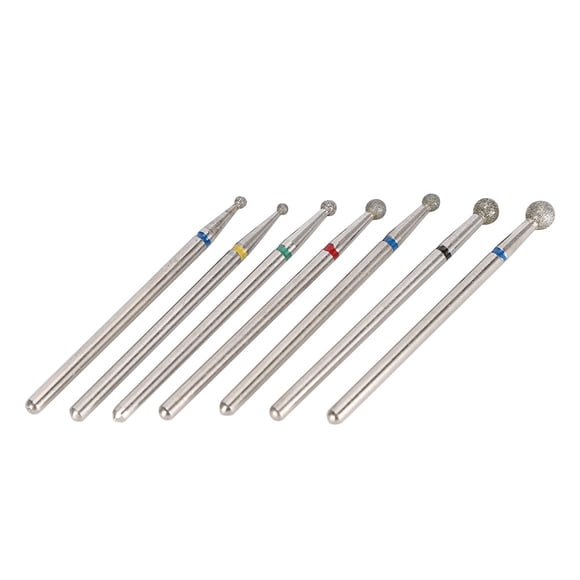 Brocas para uñas, Lima de Unas Eléctrica y Kit de Brocas para Ununas de Gel Acrílico de Cerámica, Cabezal de Pulido para Manicura, Herramienta para Decoración de Ultas para para