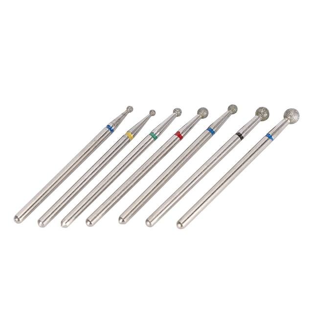 Brocas para uñas, Lima de Unas Eléctrica y Kit de Brocas para Ununas de Gel Acrílico de Cerámica, Cabezal de Pulido para Manicura, Herramienta para Decoración de Ultas para para