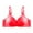 D_ Red, variant on SMihono Fashion Push Up Bra No Underwire Womens Plus Size Seamless Wireless Comfort Bras Everyday Adjustable Wire Free Breathable Bra Purple XXXL