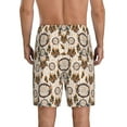 thumbnail image 4 of Lsque Retro Dreamcatcher Mens Sleep Pajama Shorts,Short Pajama Pants, Cotton Ultra-Soft Knit-Large, 4 of 9