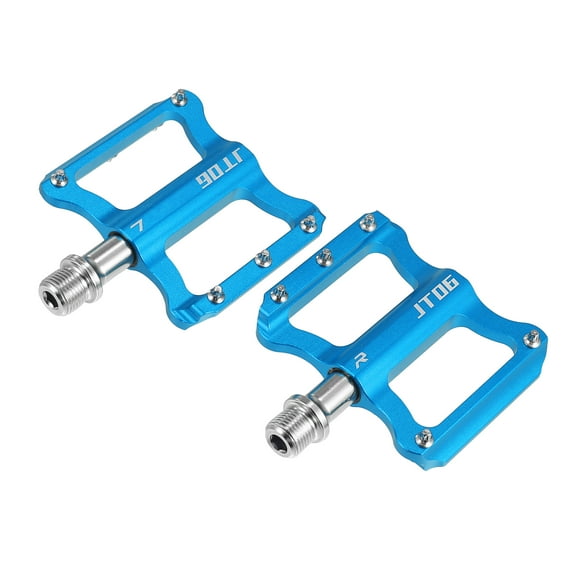 Motoforti 1 Pair Aluminum Alloy MTB Bike Rear Foot Peg Pedals Blue Fit 9/16 Inch Axle