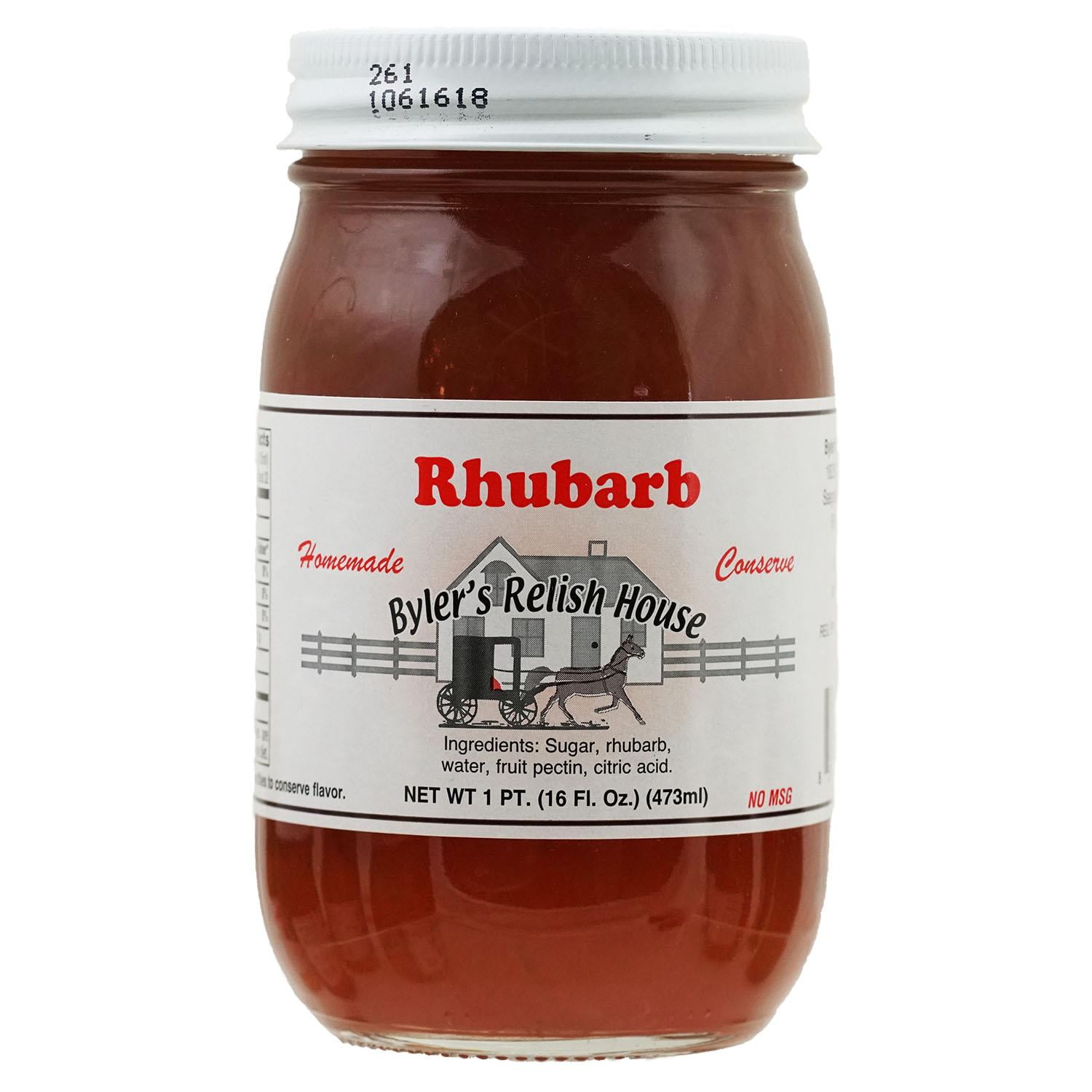Byler's Relish House Homemade Amish Country Rhubarb Conserve 16 oz. by Byler's Relish House