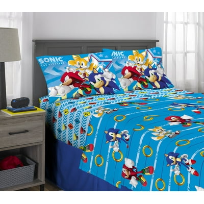 Sonic the Hedgehog Kids Full Sheet Set Blue Kuwait Ubuy