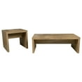 thumbnail image 2 of Plethoria Home Brianna Mango 2-piece Rectangular Coffee and End Table Set, 2 of 11
