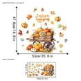 thumbnail image 3 of PEIBang Thanksgiving Pumpkin Window Clings,Autumn Window Decals,Fall Clings for Thanksgiving Autumn Harvest Party Decoration, 3 of 6
