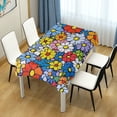 thumbnail image 4 of Yayeee Tablecloths 60" x 90" Rectangle Wrinkle Resistant Party Table Cover, Floral Fiesta, 4 of 8