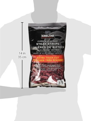 Premium Beef Steak Strips Jerky 12 Oz 2 Pack