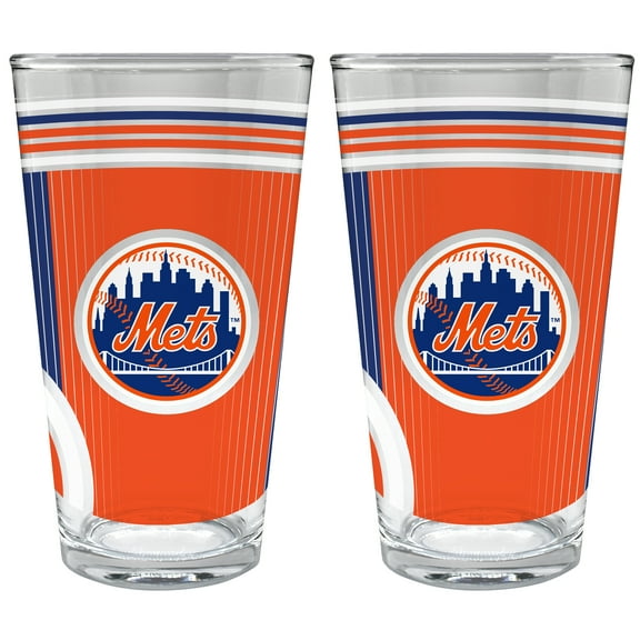 New York Mets Two-Piece 16oz. Pint Glass Set