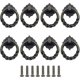 thumbnail image 1 of Juego de 8 anillos de cajón vintage, 1 of 5