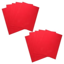 Minkissy 10Pcs Sparkling Red Cardboard Sheets for Diy Materials Shiny Paper for Home Crafting