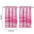thumbnail image 4 of Abstract Oil Paiting Watercolor Kitchen Curtains - Vintage Tier Cafe Curtains for Bathroom Living RV Rod Pocket Window Drapes 36 Inch 2 Panels Set 28"x36" Window Treatment Tiers, 4 of 4