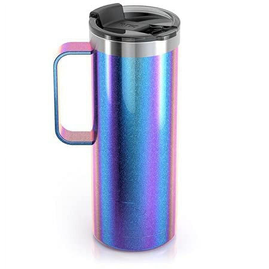 RTIC 16 oz Coffee Travel Mug with Lid and Handle, Stainless Steel  Vacuum-Insulated Mugs, Leak, Spill Proof, Hot Beverage and Cold, Portable Thermal  Tumbler Cup for Car, Camping, Maroon 