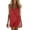 #0368-Red, variant on Pounoo Womens Gathered Spaghetti Strap Dresses Loose Fit Ruffle Hem Curved Hem Casual Dresses Beach Sundresses Gift