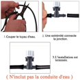 thumbnail image 4 of 50PCS Garden Irrigation System Automatic Drip Irrigation Kit Micro + Tee Hose Joint, Water Mist Nozzle Terrace Planted Garden Outdoor Mini Watering Dr, 4 of 5