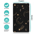 thumbnail image 5 of Celestial Sun and Moon Dog Bowl Mat - Astrology Print Pet Feeding Mat with Absorbent Core, Non-Slip Rubber Base for Tile and Wood Floors, 5 of 7