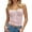 Pink, variant on HNMKIU Women's Plaid Crop Top Square Neck Lace Trim Gingham Tank Top Spaghetti Strap Shirt Going Out Corset Tops for Stylish Women's Wear,Sizes L