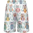 thumbnail image 3 of GZHJMY Owl Pajama Pants Short for Men, Lounge Pants Lightweight Men Pajama Bottoms with Drawstring Pockets, Christmas New Year Birthday Gifts, Large, 3 of 7