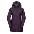 thumbnail image 6 of Little Donkey Andy Women's Waterproof Rain Jacket Outdoor Trench Raincoat with Hood Lightweight rain Shell for Hiking, Travel Dark Purple XL, 6 of 7