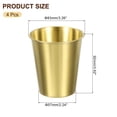 thumbnail image 2 of 4 Piezas de Tazas de Acero Inoxidable 304, Vasos de Agua de 10.14oz/300ml, Vaso Metálico Dorado, 2 of 7