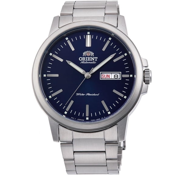 Orient Men's 42mm Steel Bracelet & Case Automatic Blue Dial Analog Watch RA-AA0C02L19B
