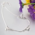 thumbnail image 5 of Limei 2 Pack Women Luxury Fashion 3Pcs Bells 12 Beads Chain Ankle Bracelet Beach Anklet, 5 of 6